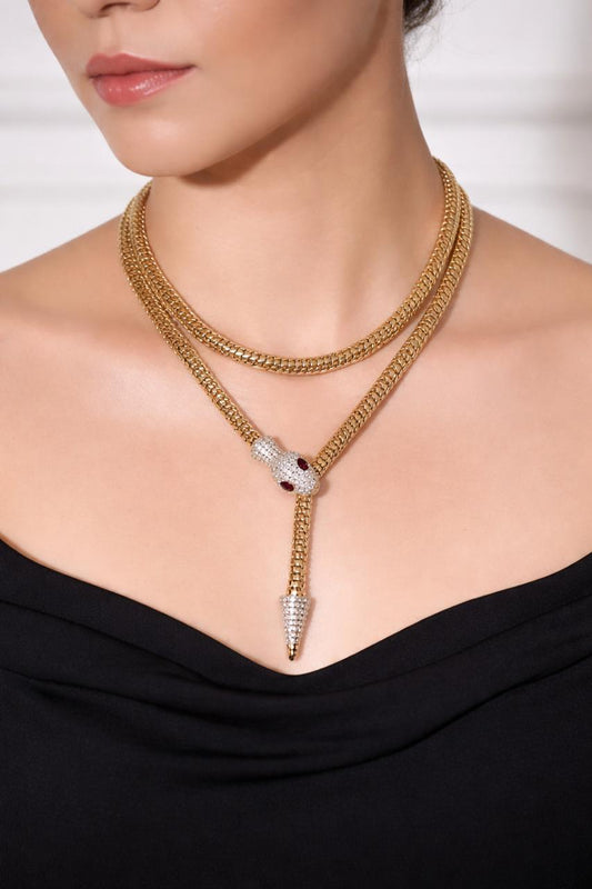 Aurelia Serpenté Transformé Gold-Toned Luxury Statement Piece ✨🐍